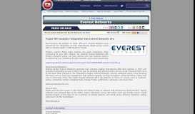 
							         Purple WiFi Analytics Integration with Everest Networks APs - PR.com								  
							    