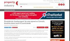 
							         Purplebricks 'leading agent' by sales agreed as Connells breathes ...								  
							    
