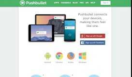 
							         Pushbullet - Your devices working better together								  
							    