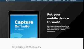 
							         Put your mobile device to work! - Capture OnTheGo								  
							    