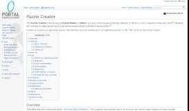
							         Puzzle Creator - Portal Wiki								  
							    