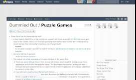 
							         Puzzle Games / Dummied Out - TV Tropes								  
							    