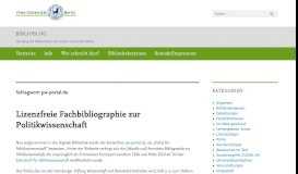 
							         pw-portal.de – biblioblog - Blogs@FU-Berlin - Freie Universität Berlin								  
							    