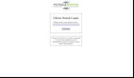 
							         PWA Client Portal Login								  
							    