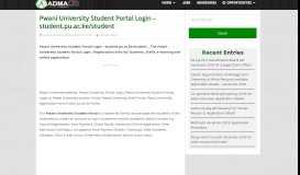 
							         Pwani University Student Portal Login - student.pu.ac.ke/student								  
							    