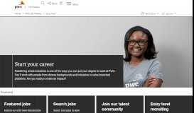 
							         PwC US Careers: Entry level careers								  
							    