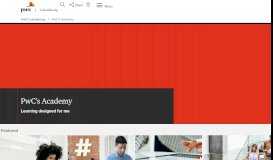 
							         PwC's Academy - Home page								  
							    