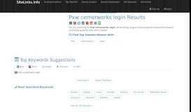 
							         Pxw cernerworks login Results For Websites Listing								  
							    