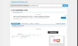 
							         pz.radwin.com at WI. RADWIN Partner Portal - Website Informer								  
							    