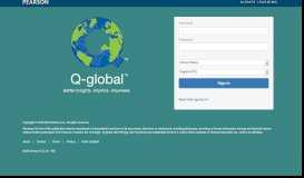 
							         Q-global Sign In								  
							    