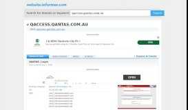 
							         qaccess.qantas.com.au at WI. QANTAS | Login								  
							    
