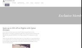 
							         Qatar Airways - Accor Plus								  
							    