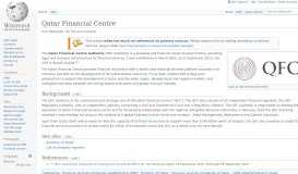 
							         Qatar Financial Centre - Wikipedia								  
							    
