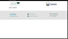 
							         Qatar Foundation Recreation Services: Site is Offline								  
							    