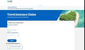 
							         QBE Claims - Travel Insurance								  
							    