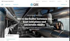 
							         QBE European Operations: Home								  
							    