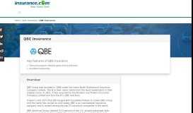 
							         QBE Insurance coverage and claims information - Insurance.com								  
							    