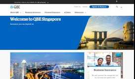 
							         QBE Singapore: Home								  
							    