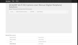 
							         QCW2MP Wi-Fi HD Camera User Manual Users Manual Digital ...								  
							    