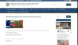 
							         QE Website & Policies, Parent Portal, Facebook – Chapter House ...								  
							    