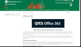 
							         QFES Office 365 - Rural Fire								  
							    