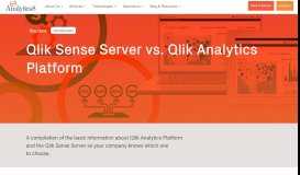 
							         Qlik Sense Server vs. Qlik Analytics Platform - Analytics8								  
							    