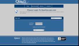 
							         QLS - Login - Quality Loan Service								  
							    