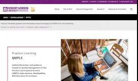 
							         QMPLE | Practice Learning | RGU								  
							    