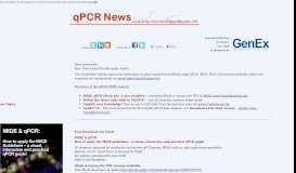 
							         qPCR NEWS - Gene Quantification								  
							    