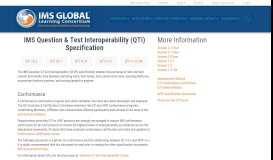 
							         QTI - IMS Global Learning Consortium								  
							    