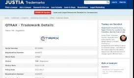 
							         QTRAX Trademark of Premium Retail Services, Inc ...								  
							    