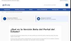 
							         ¿Qué es la Versión Beta del Portal del Estado? | Sitio oficial de la ...								  
							    