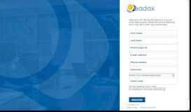 
							         Quadax Portal Registration - Quadax, Inc.								  
							    