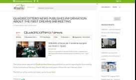 
							         Quadricottero News publishes information about the first DREAMS IAB ...								  
							    