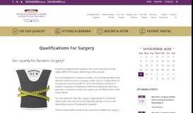 
							         Qualifications for Surgery | Saratoga Bariatric Ce								  
							    