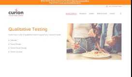 
							         Qualitative Testing – Curion								  
							    