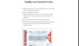 
							         Quality Care Family Practice - + 001 951 808 3000								  
							    