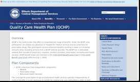 
							         Quality Care Health Plan (QCHP) - State Employee Benefits - Illinois.gov								  
							    