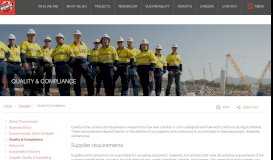
							         Quality & Compliance - Suppliers & Contractors Portal - Bechtel								  
							    