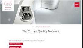 
							         Quality Network - Fabrication & Retail - Corian® solid surfaces, Corian®								  
							    