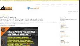 
							         Quality Used Vehicle Warranty - Okcarz								  
							    