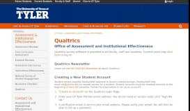 
							         Qualtrics | UT Tyler Assessment & Institutional Effectiveness								  
							    