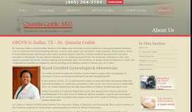 
							         Quanita Crable, M.D. | Board Certified OBGYN in ... - Dr. Quanita Crable								  
							    
