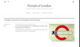 
							         Quantum Entanglement Gateway | Portals of London								  
							    