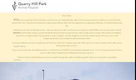 
							         Quarry Hill Park Animal Hospital: Veterinarian | Animal Care ...								  
							    
