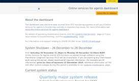
							         Quarterly major system release - Tax Agent Portal Status								  
							    