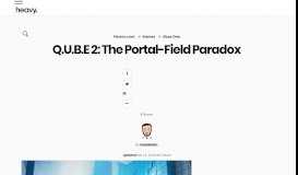 
							         Q.U.B.E 2: The Portal-Field Paradox | Heavy.com								  
							    