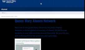 
							         Queen Mary Alumni Network - Queen Mary University of London								  
							    