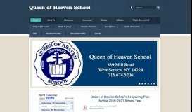 
							         Queen of Heaven School - Home								  
							    