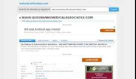 
							         queenannemedicalassociates.com at WI. Welcome to Queen Anne ...								  
							    